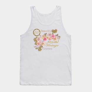 Vintage Roses- A Special 55th Birthday Gift for Her Tank Top